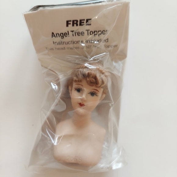 Vintage Porcelain Lady (Angel) & Hands Set 2 3/8" Brown Hair by Mangels… - Picture 5 of 8